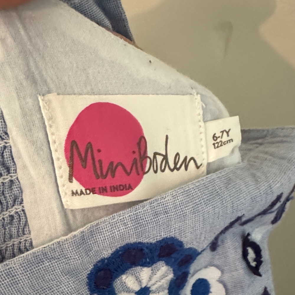 Mini Boden Embroidered Sundres - Picture 3 of 5